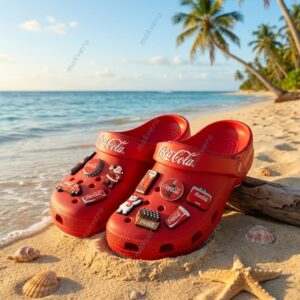 Coca Cola 140th Anniversary Est 1886 Clog Crocs