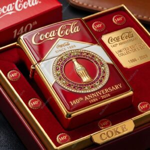 Coca Cola 140Th Anniversary Zippo Lighter 1886-2026 3