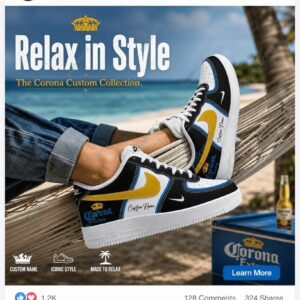 Corona Extra Beer Mexico Custom Air Force 1 Sneaker 2