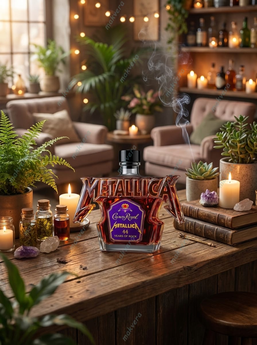 Crown Royal Metallica 44 Years of Rock Whiskey Bottle 2 Crown Royal Metallica 44 Years of Rock Whiskey Bottle 2