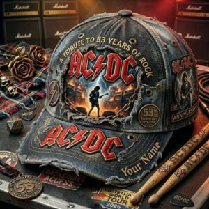 Custom ACDC A Tribute To 53 Years Of Rock Cap 2