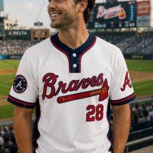 Custom Atlanta Braves MLB Baseball Jersey 2