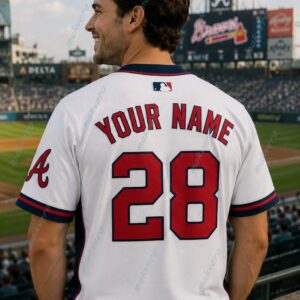 Custom Atlanta Braves MLB Baseball Jersey 3