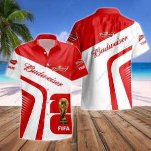 Custom Budweiser FIFA World Cup 2026 Hawaiian Shirt