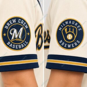 Custom Milwaukee Brewers MLB Baseball Jersey 4