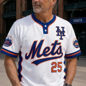 Custom New York Mets MLB Baseball Jersey 2