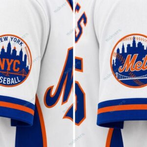 Custom New York Mets MLB Baseball Jersey 4