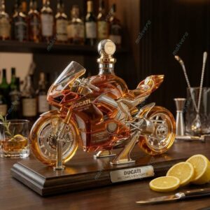 Ducati 100th Anniversary Sportbike Whiskey Bottle 2