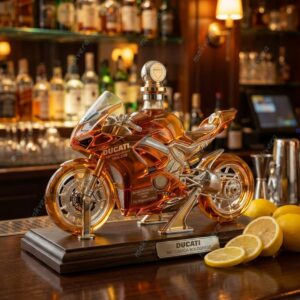 Ducati 100th Anniversary Sportbike Whiskey Bottle