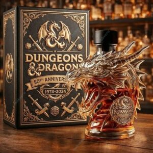Dungeons & Dragons 50th Anniversary 1974-2024 Whiskey Bottle