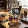 Elvis Presley The King Of Rock N Roll Acrylic Block Plaque
