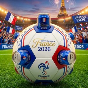 France World Cup 2026 Match Ball Beer Cooler 2