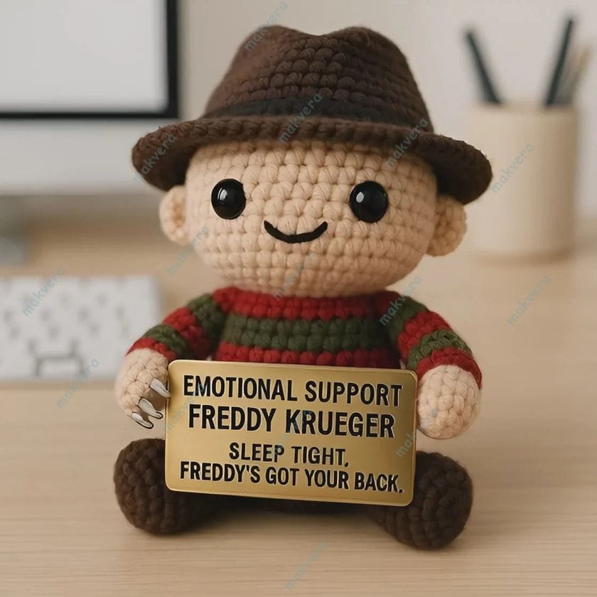 Freddy Krueger Emotional Support Crochet Doll 3 Freddy Krueger Emotional Support Crochet Doll 3