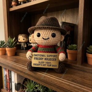 Freddy Krueger Emotional Support Crochet Doll
