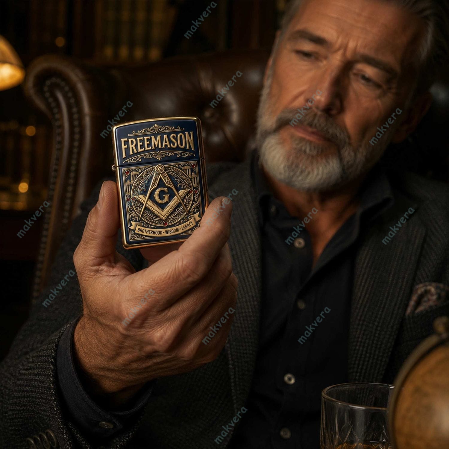 Freemason Brotherhood Wisdom Legacy Zippo Case 2 Freemason Brotherhood Wisdom Legacy Zippo Case 2