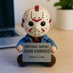Friday The 13th Part VI 40th Anniversary Emotional Support Crochet Doll 2