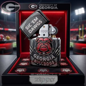 Georgia Bulldogs Sic Em Dawgs Zippo Case 2