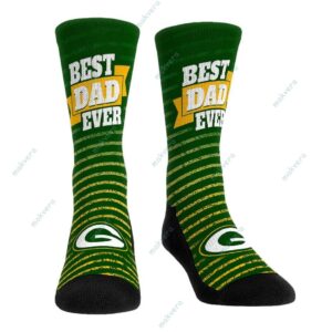 Green Bay Packers Best Dad Ever Socks 3