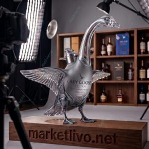 Grey Goose 30th Anniversary Goose Sculpture Vodka Bottle 2