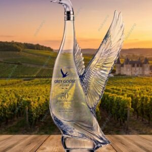 Grey Goose 30th Anniversary Snow Goose Shaped Vodka Bottle 2
