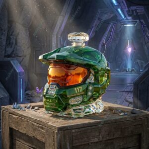 Halo 25th Anniversary Master Chief Helmet Whiskey Bottle 2