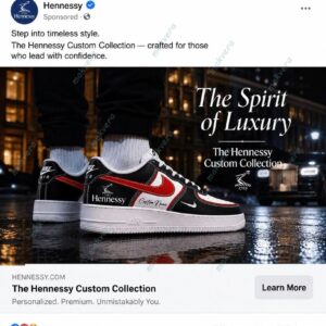 Hennessy Crafted With Legacy Custom Air Force 1 Sneaker 2