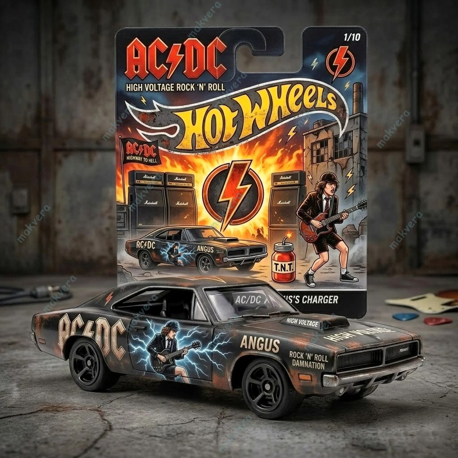 Hot Wheels AC/DC High Voltage Rock N Roll Car 2 Hot Wheels AC/DC High Voltage Rock N Roll Car 2