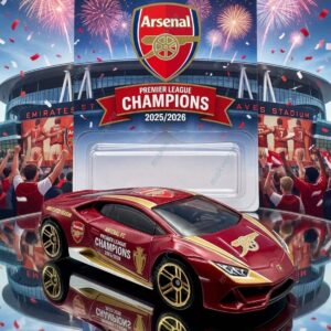 Hot Wheels Arsenal Premier League Champions 2026 Car