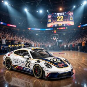 Hot Wheels Caitlin Clark WNBA Indiana Fever Porsche 911 2