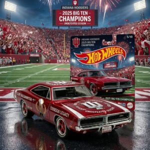Hot Wheels Indiana Hoosiers 2025 Big Ten Champions Collector’s Car