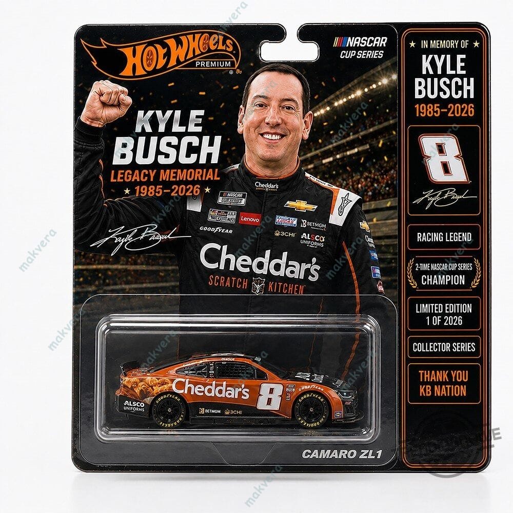 Hot Wheels Kyle Busch Legacy Memorial 2026 NASCAR Cup 2 Hot Wheels Kyle Busch Legacy Memorial 2026 NASCAR Cup 2