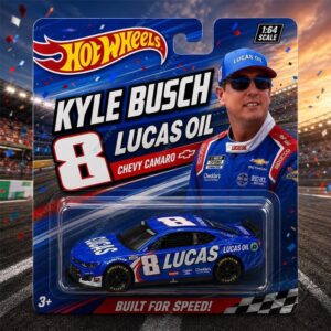 Hot Wheels Kyle Busch Number 8 Lucas Oil Chevy Camaro Car 3