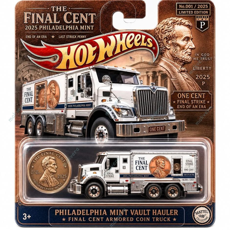 Hot Wheels The Final Cent 2025 Philadelphia Mint 2 Hot Wheels The Final Cent 2025 Philadelphia Mint 2