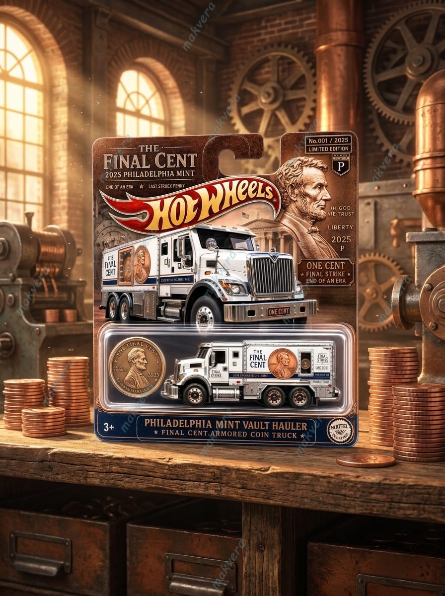 Hot Wheels The Final Cent 2025 Philadelphia Mint Hot Wheels The Final Cent 2025 Philadelphia Mint