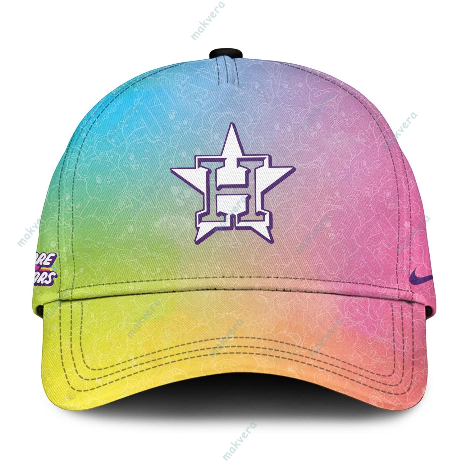 Houston Astros Care Bears Night Custom Baseball Jersey 4 Houston Astros Care Bears Night Custom Baseball Jersey 4