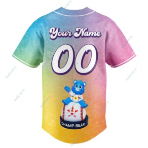 Houston Astros Care Bears Night Custom Baseball Jersey 5 Houston Astros Care Bears Night Custom Baseball Jersey 6