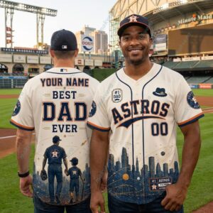 Houston Astros Fathers Day 2026 Custom Baseball Jersey 2