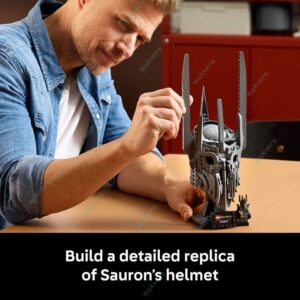 Icons Sauron Helmet Lord of the Rings Building Block Set 3