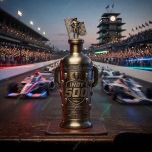 Indy 500 Borg-Warner Trophy 110th Anniversary Whiskey Decanter 2