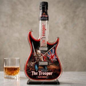 Iron Maidens The Trooper Guitar 2026 Whiskey Bottle 2