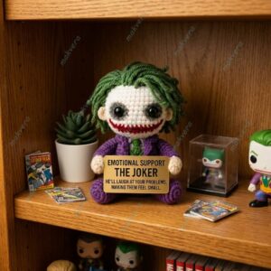 Joker Emotional Support Crochet Doll 2