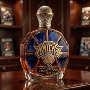 Knicks 2026 Eastern Conference Champions Whiskey Bottle