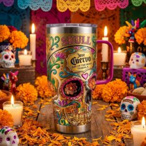 Skull Jose Cuervo Day of the Dead Tequila Tumbler