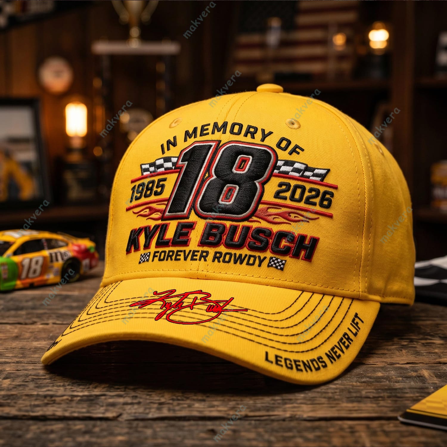 Kyle Busch 1985-2026 Racing Legend Tribute CAP 2 Kyle Busch 1985-2026 Racing Legend Tribute CAP 2