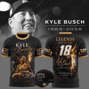 Kyle Busch Legends Never Die 3D Shirt 2