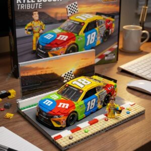 Kyle Busch's #18 M&M's Car Building Block Set 2