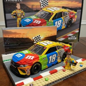 Kyle Busch’s #18 M&M’s Car Building Block Set