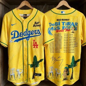 LA Dodgers x Bad Bunny World Tour Baseball Jersey 2