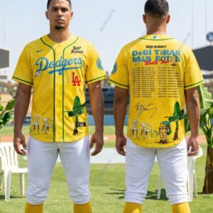 LA Dodgers x Bad Bunny World Tour Baseball Jersey