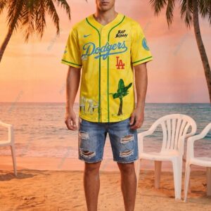 LA Dodgers x Bad Bunny World Tour Baseball Jersey 4